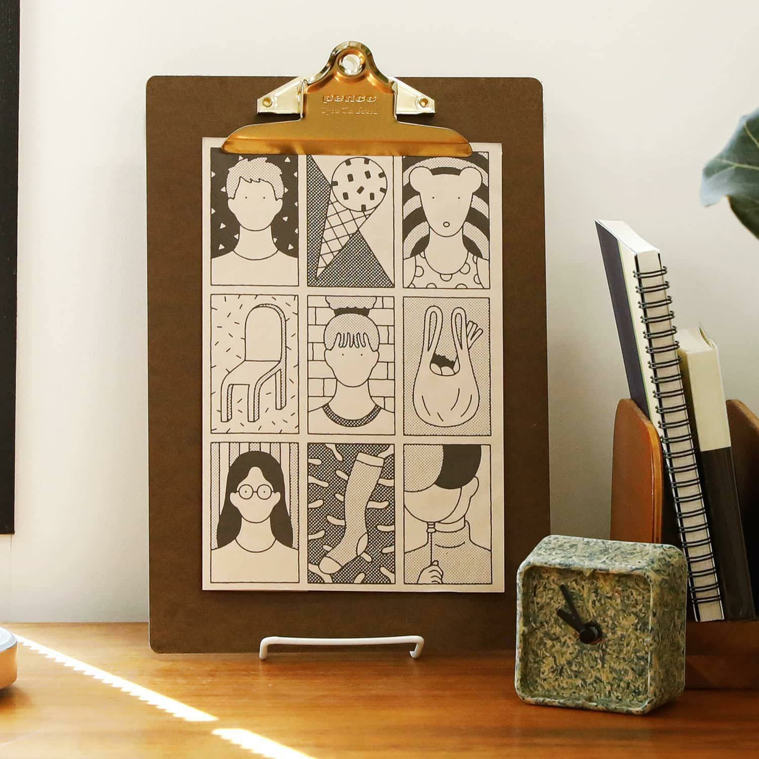 Penco ペンコ | クリップボードO/S ゴールド A4 | HIGHTIDE