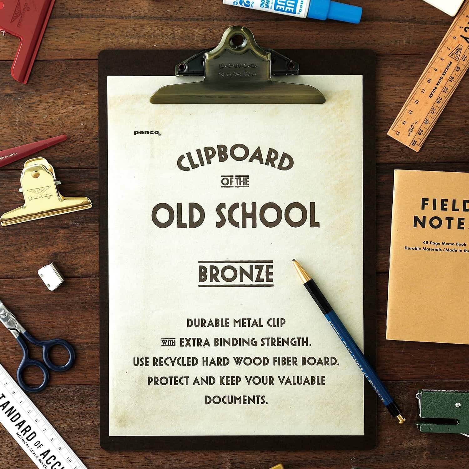 Penco ペンコ | クリップボードO/S ブロンズ A4 | HIGHTIDE