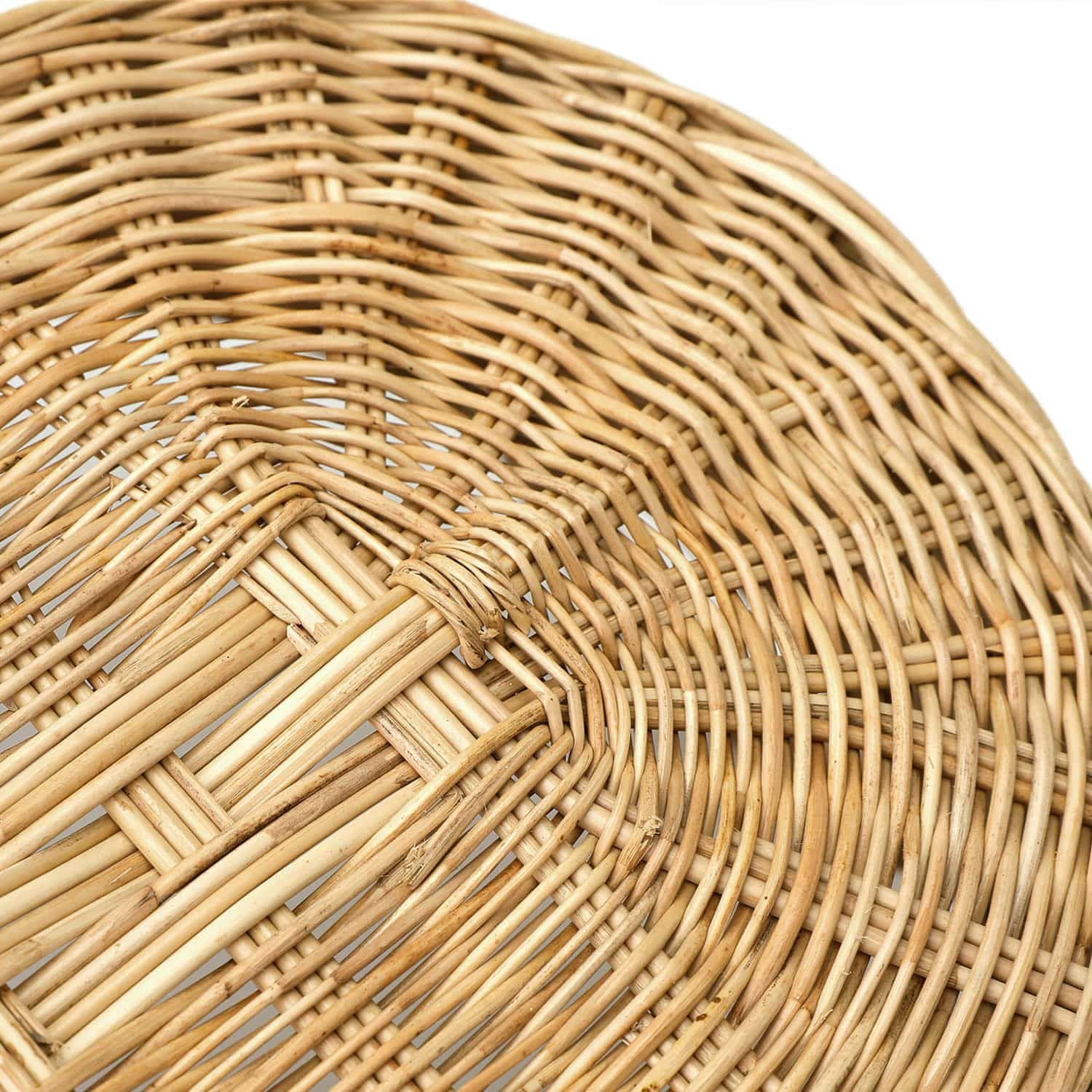 松野屋 | ラタン取手付楕円バスケットロータイプ S | HIGHTIDE