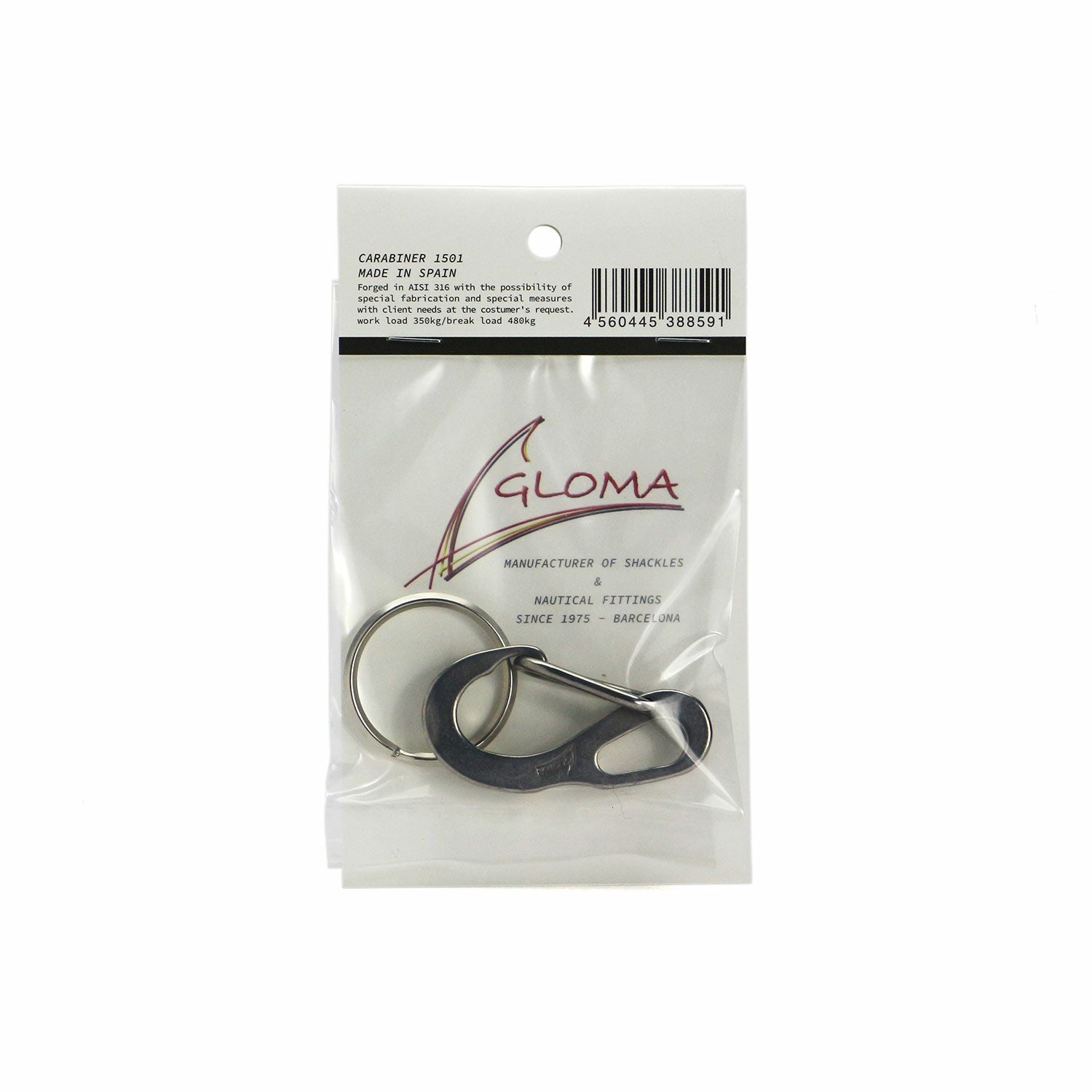 GLOMA NAUTICA グローマ ノーティカ | Gloma Carabiner 1501 カラビナ
