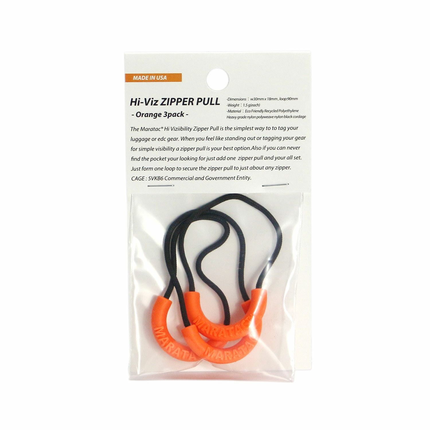 CountyComm マラタック | Maratac Zipper Pull-Hi Viz | HIGHTIDE