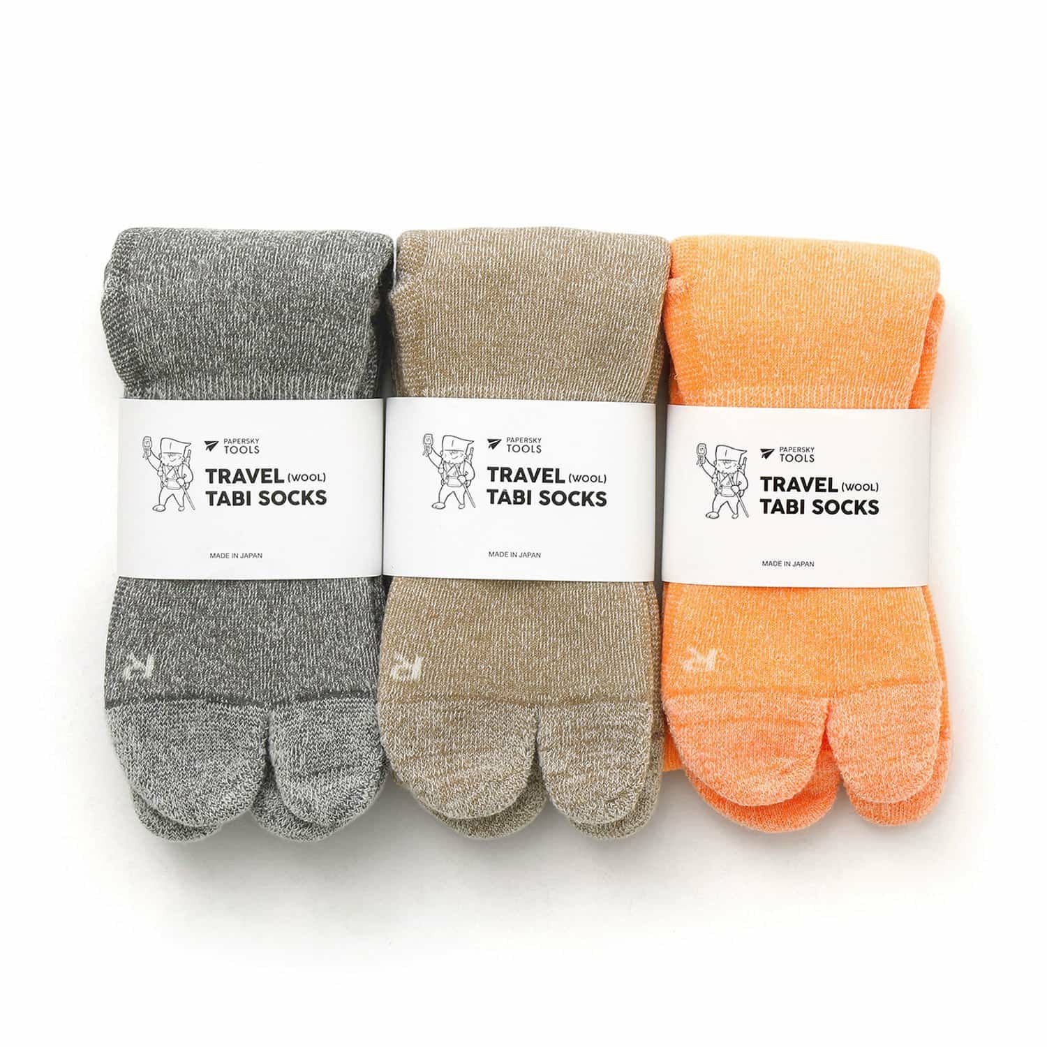 完売品［新品・未開封］Skylrk ソックス 2足セット ヘイリービーバー PAPERSKY ペーパースカイ | TRAVEL TABI SOCKS M トラベル足袋ソックス