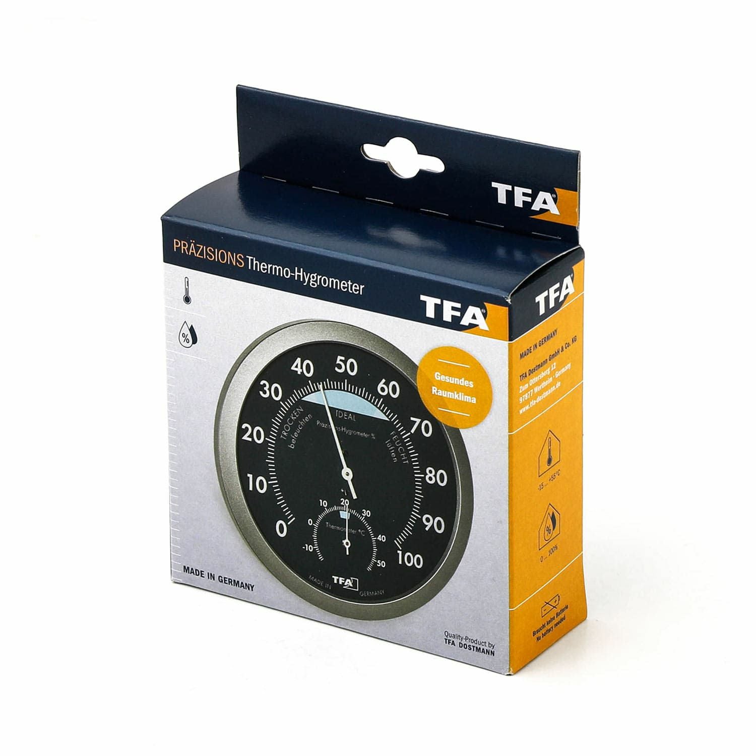 TFA Dostmann TFA ドストマン | Analogue thermo-hygrometer 45.2043