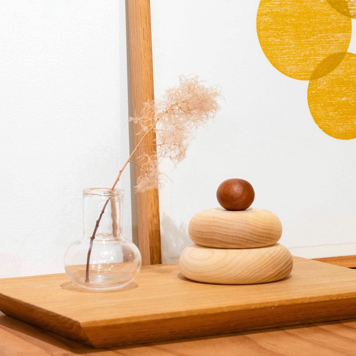 kochi コチ | Wooden Kagamimochi 木製カガミモチ （鏡餅） | HIGHTIDE