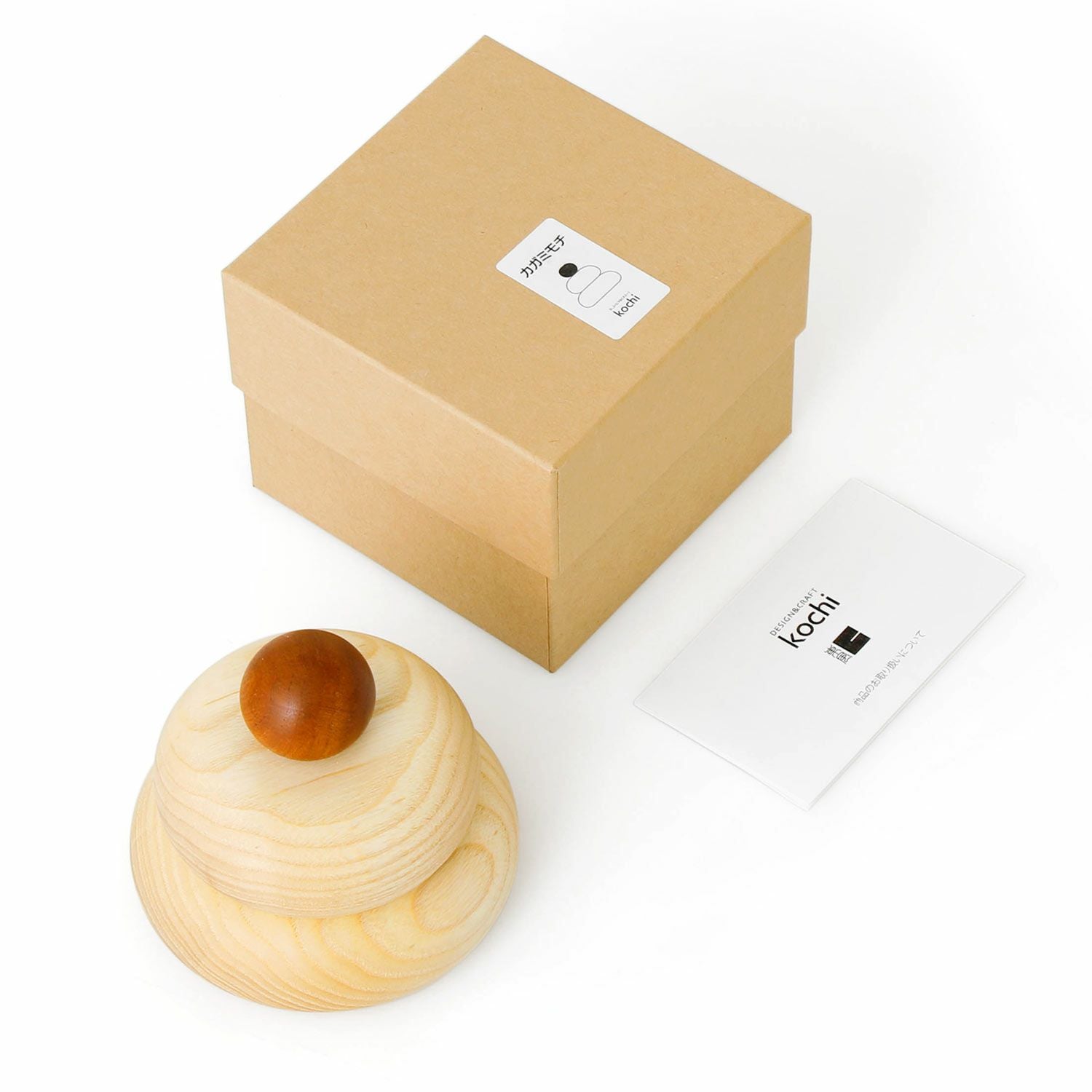 kochi コチ | Wooden Kagamimochi 木製カガミモチ （鏡餅） | HIGHTIDE