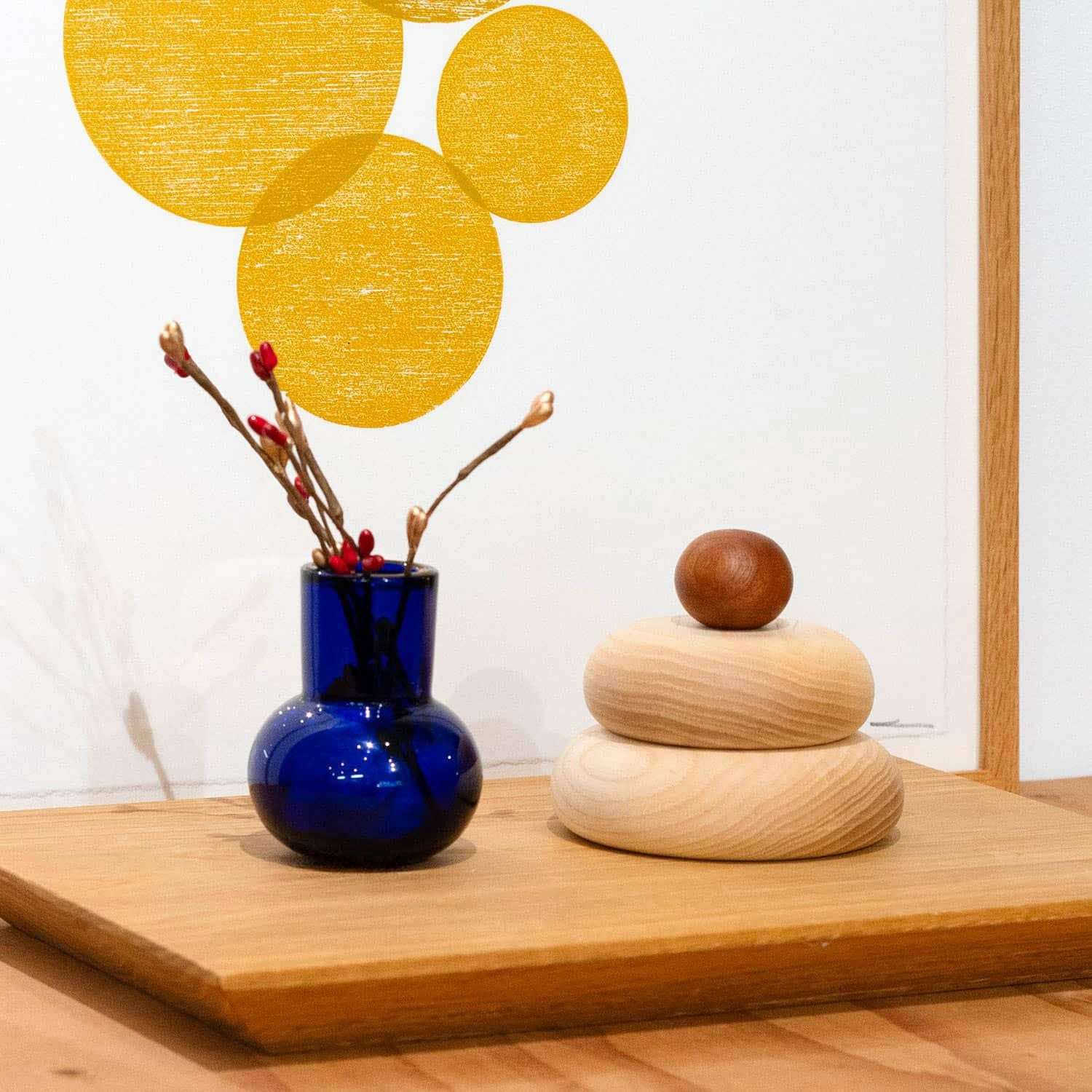 kochi コチ | Wooden Kagamimochi 木製カガミモチ （鏡餅） | HIGHTIDE