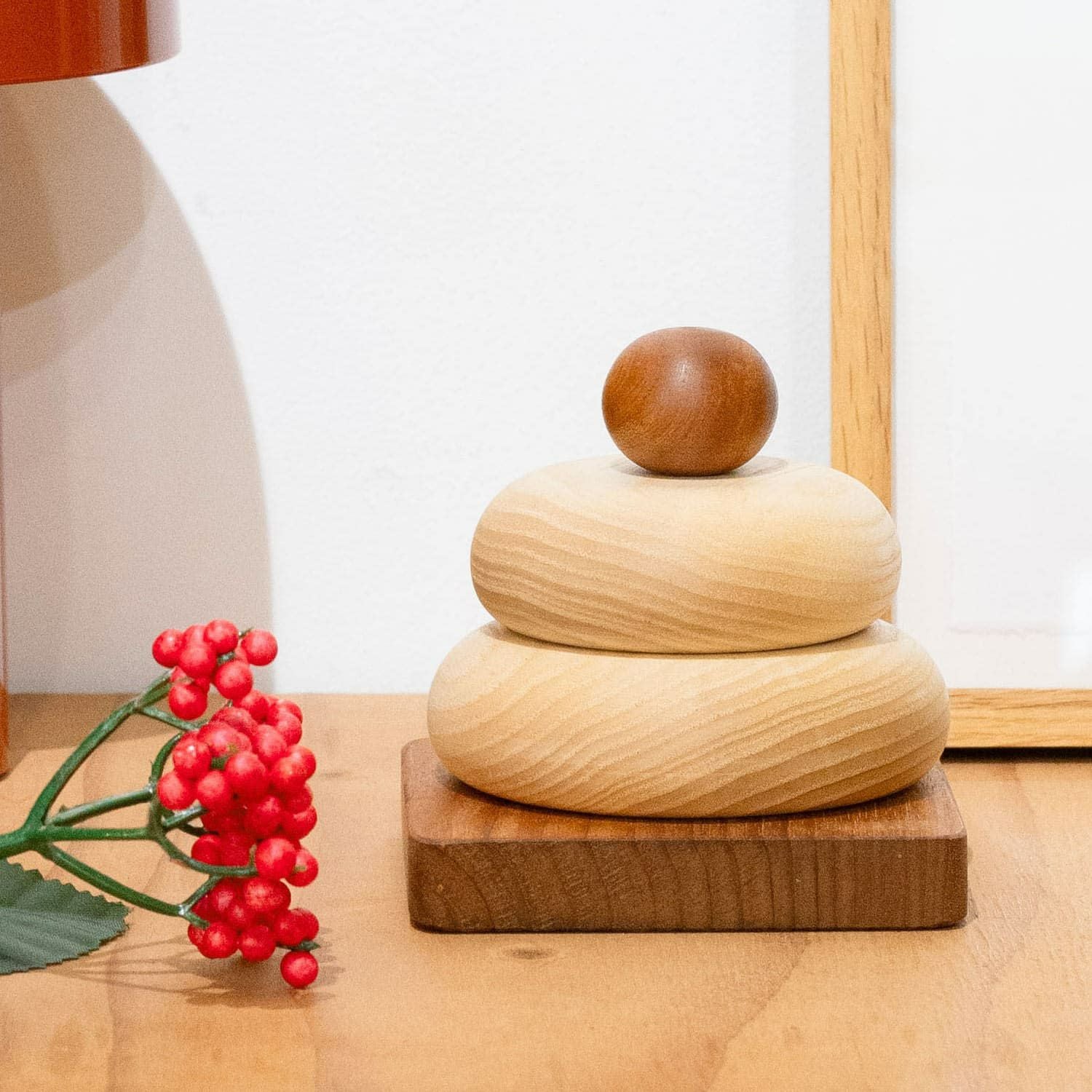 kochi コチ | Wooden Kagamimochi 木製カガミモチ （鏡餅） | HIGHTIDE