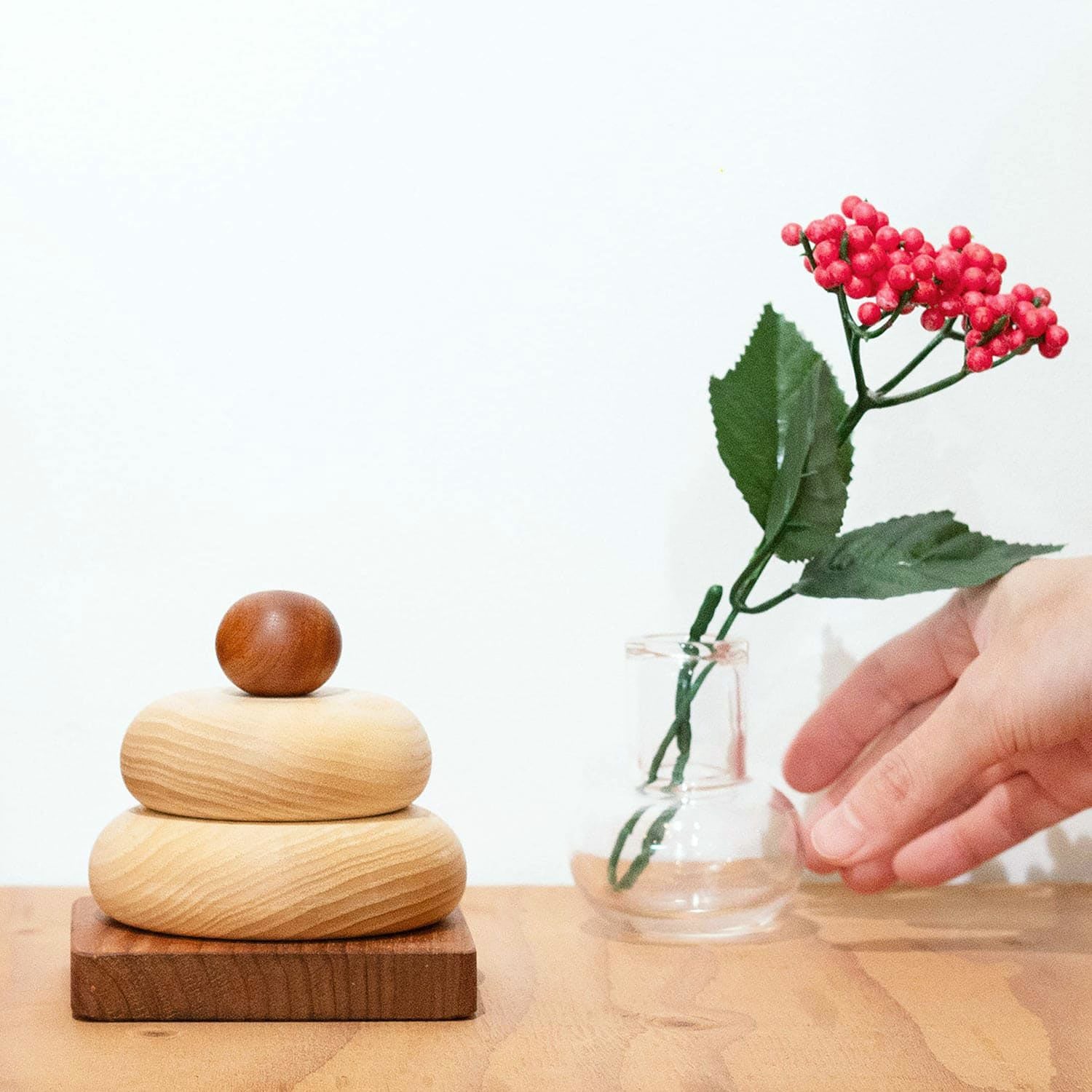 kochi コチ | Wooden Kagamimochi 木製カガミモチ （鏡餅） | HIGHTIDE