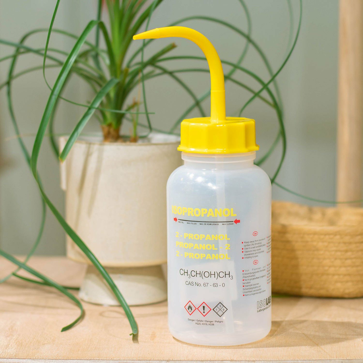 ISOLAB | Wash Bottles With Integral Tube ウォッシュボトル