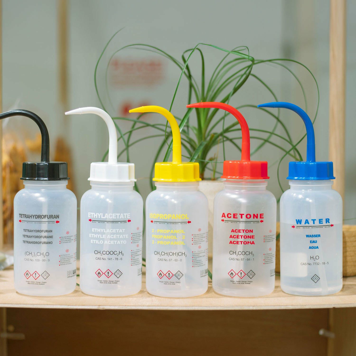 ISOLAB | Wash Bottles With Integral Tube ウォッシュボトル