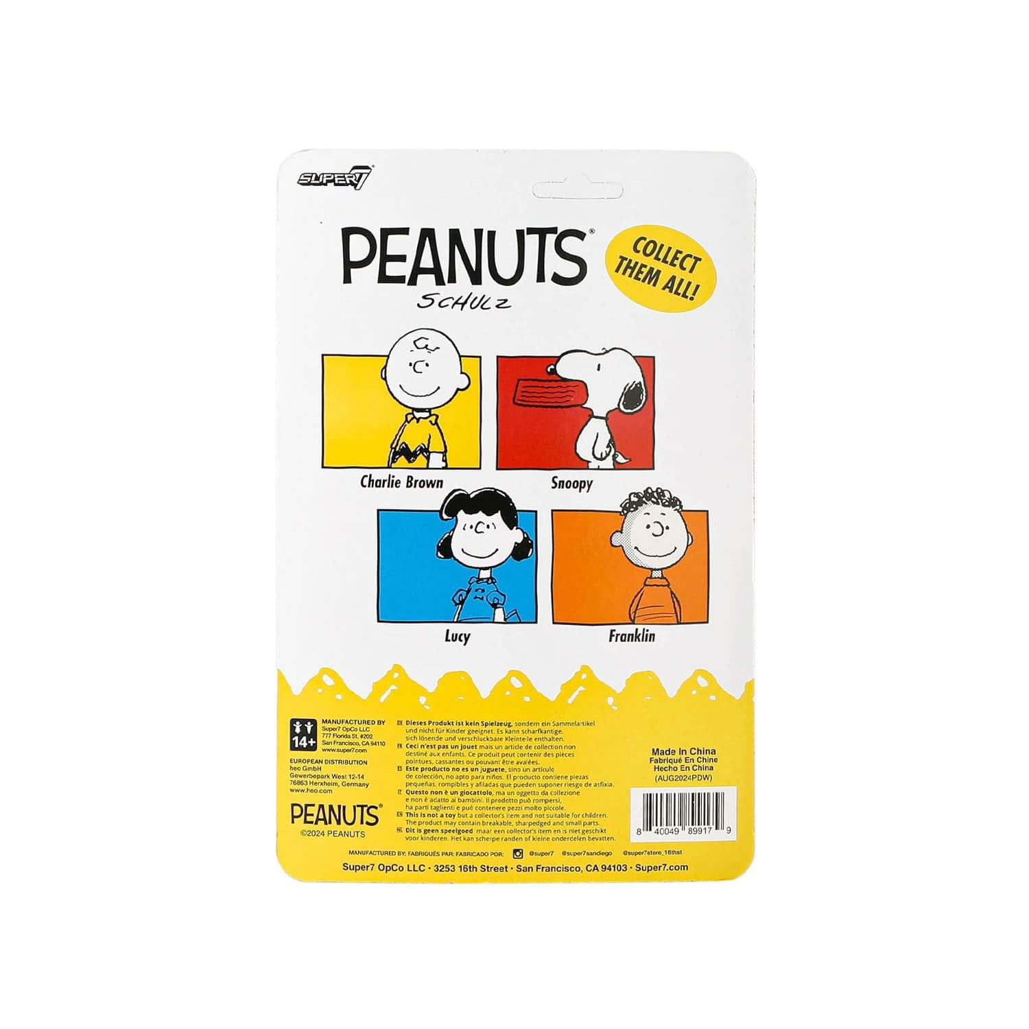 Super7 スーパー7 | Peanuts リアクションフィギュア Wave07