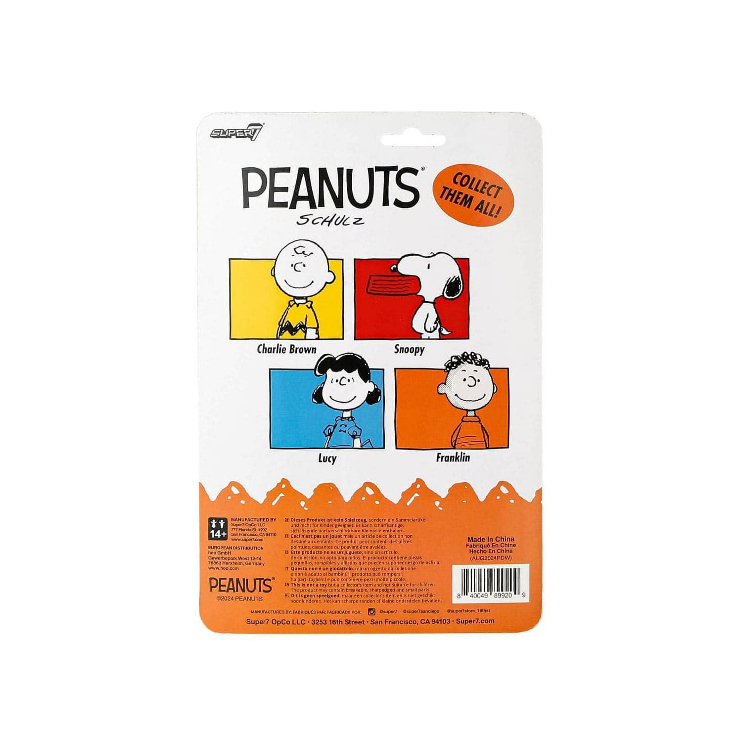 Super7 スーパー7 | Peanuts リアクションフィギュア Wave07