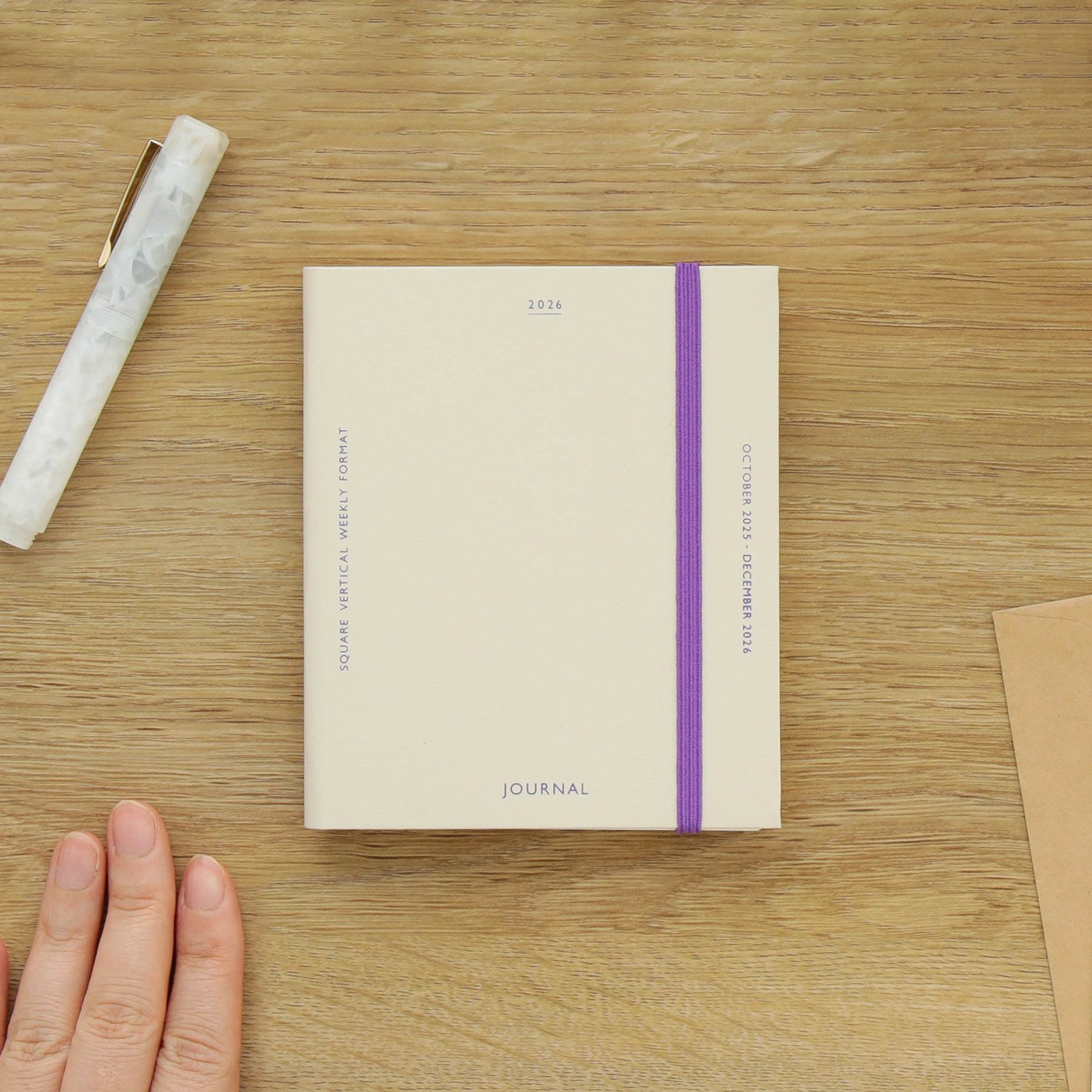 手帳 2026 ケイティー / スクエア 週間バーチカル / 2025年10月始まり