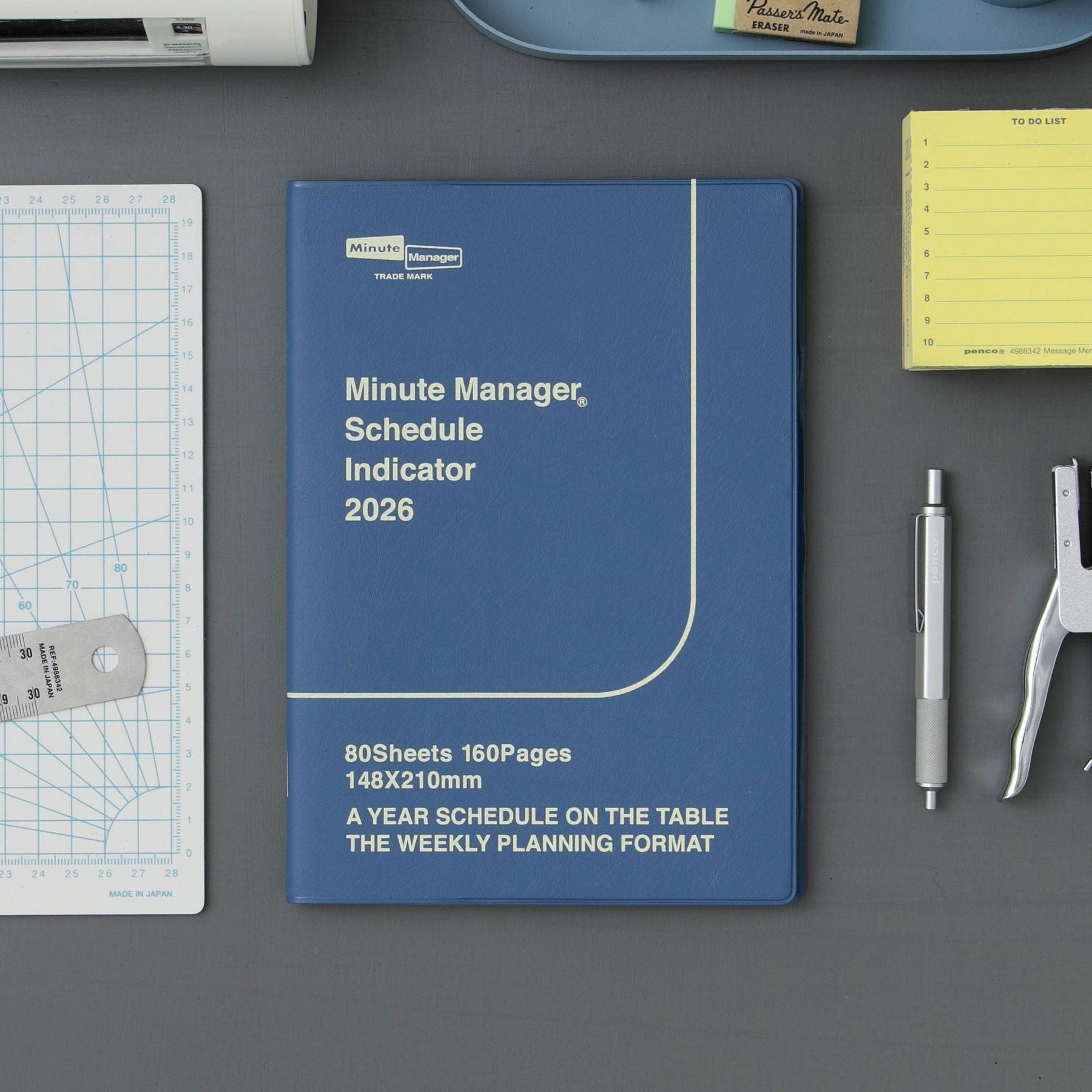 手帳 2026 ミニットマネージャー / A5 週間レフト / 2025年12月始まり