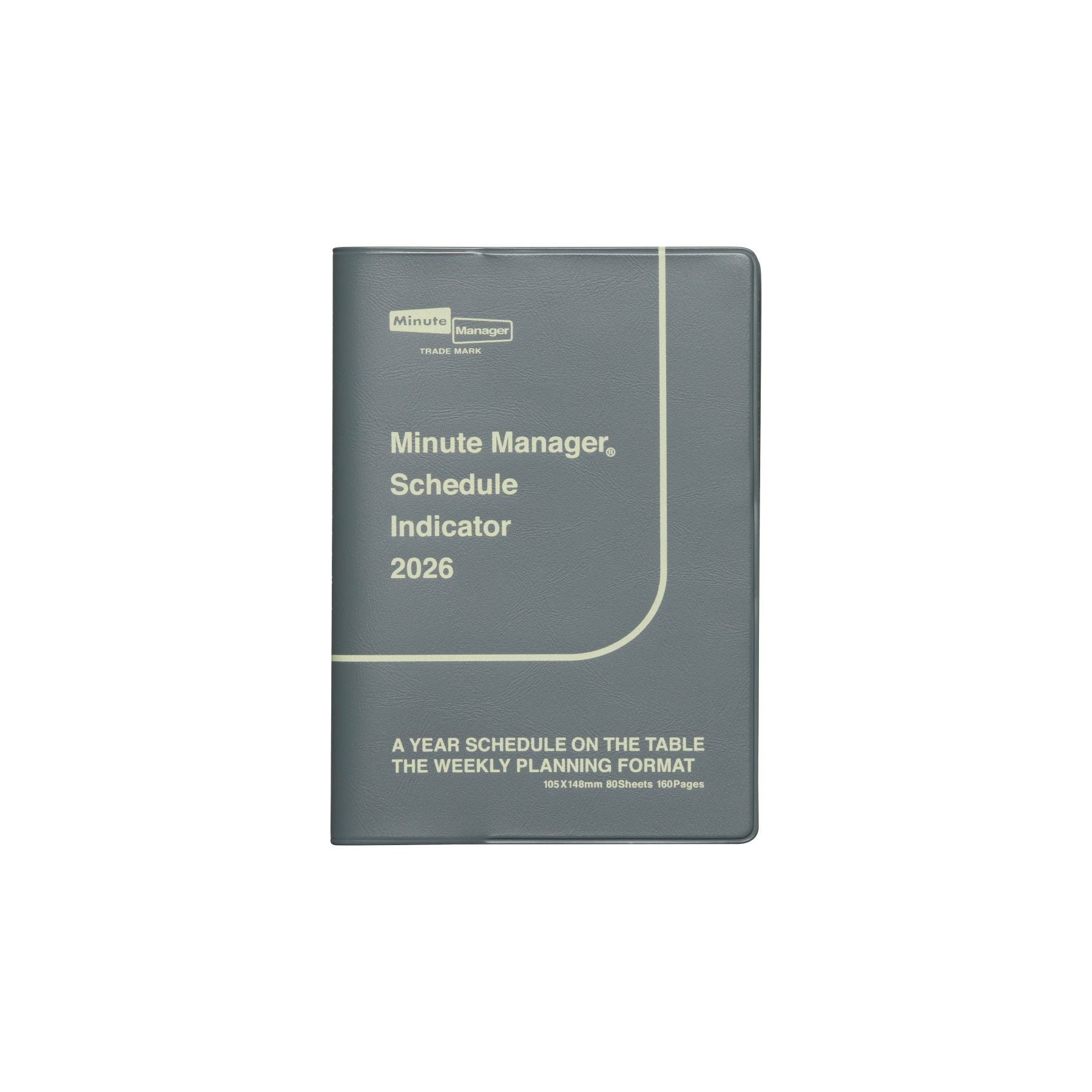 手帳 2026 ミニットマネージャー / A6 週間レフト / 2025年12月始まり