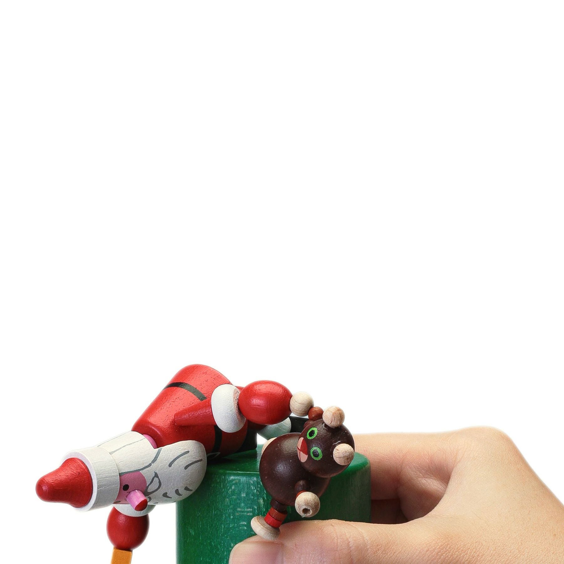 DETOA デトア | WOODEN PUSH UP TOY SANTA＆TEDDY BEAR プッシュトイ