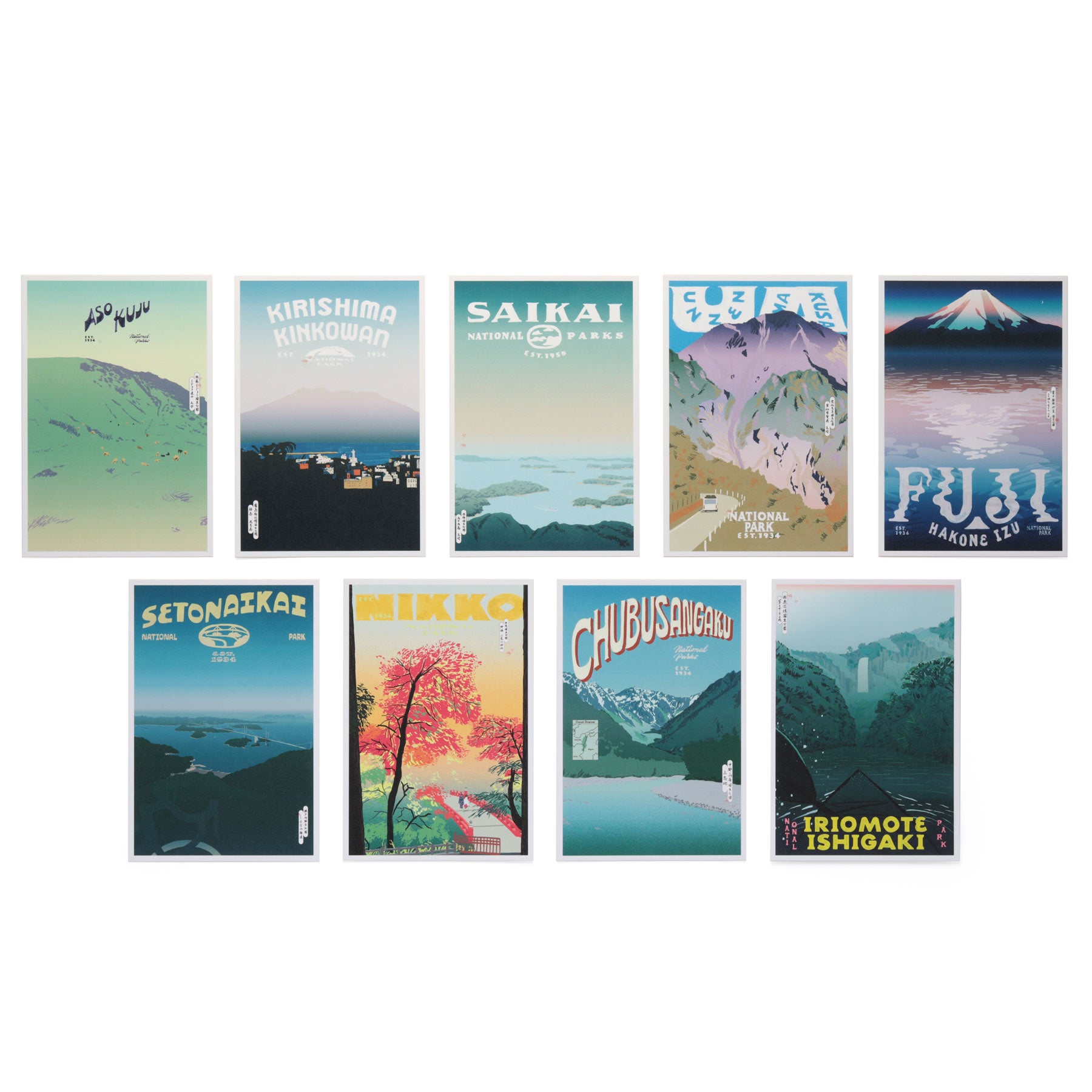PAPERSKY ペーパースカイ | National Parks of Japan POSTCARD