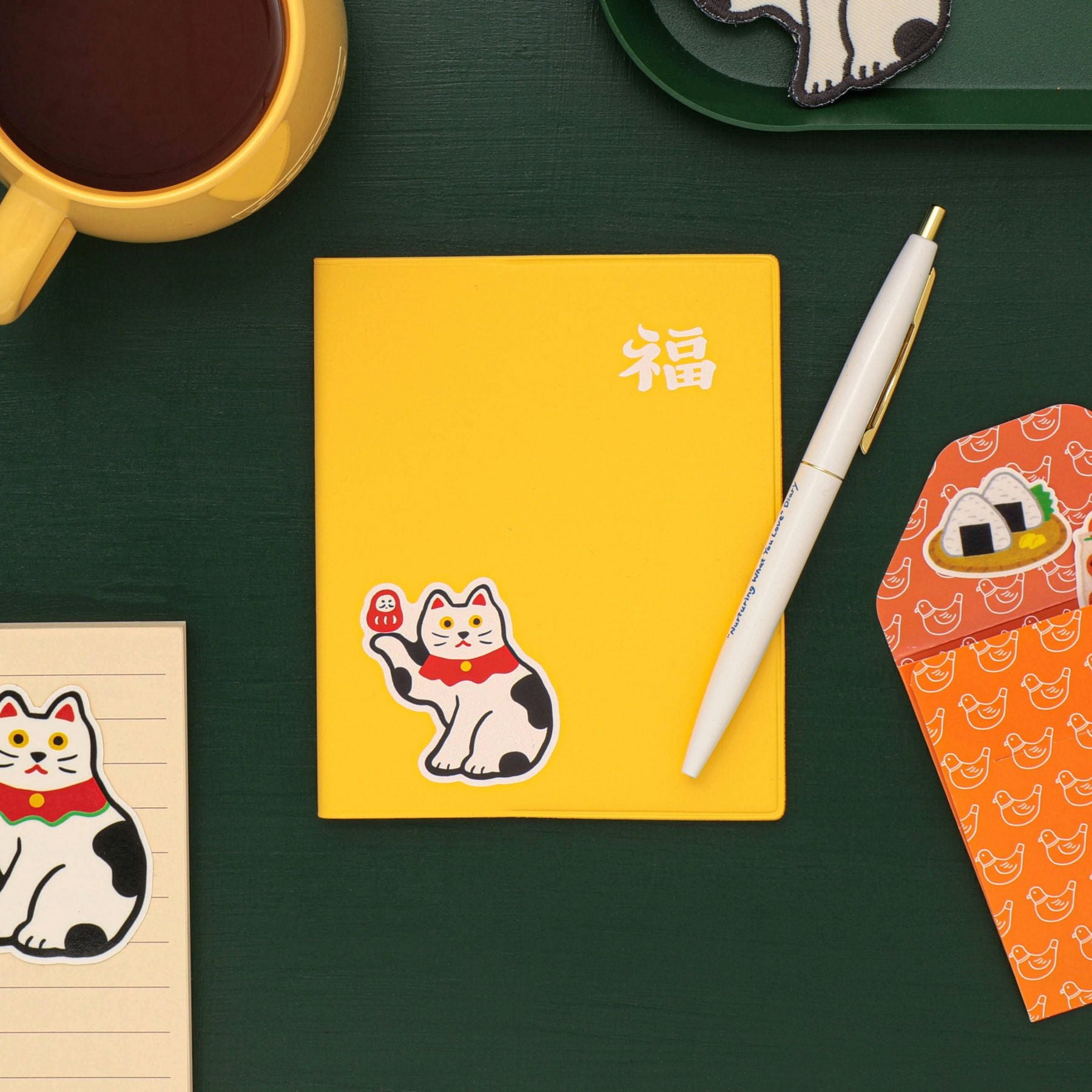 手帳 2026 招き猫 / スクエア マンスリー / 2026年3月始まり