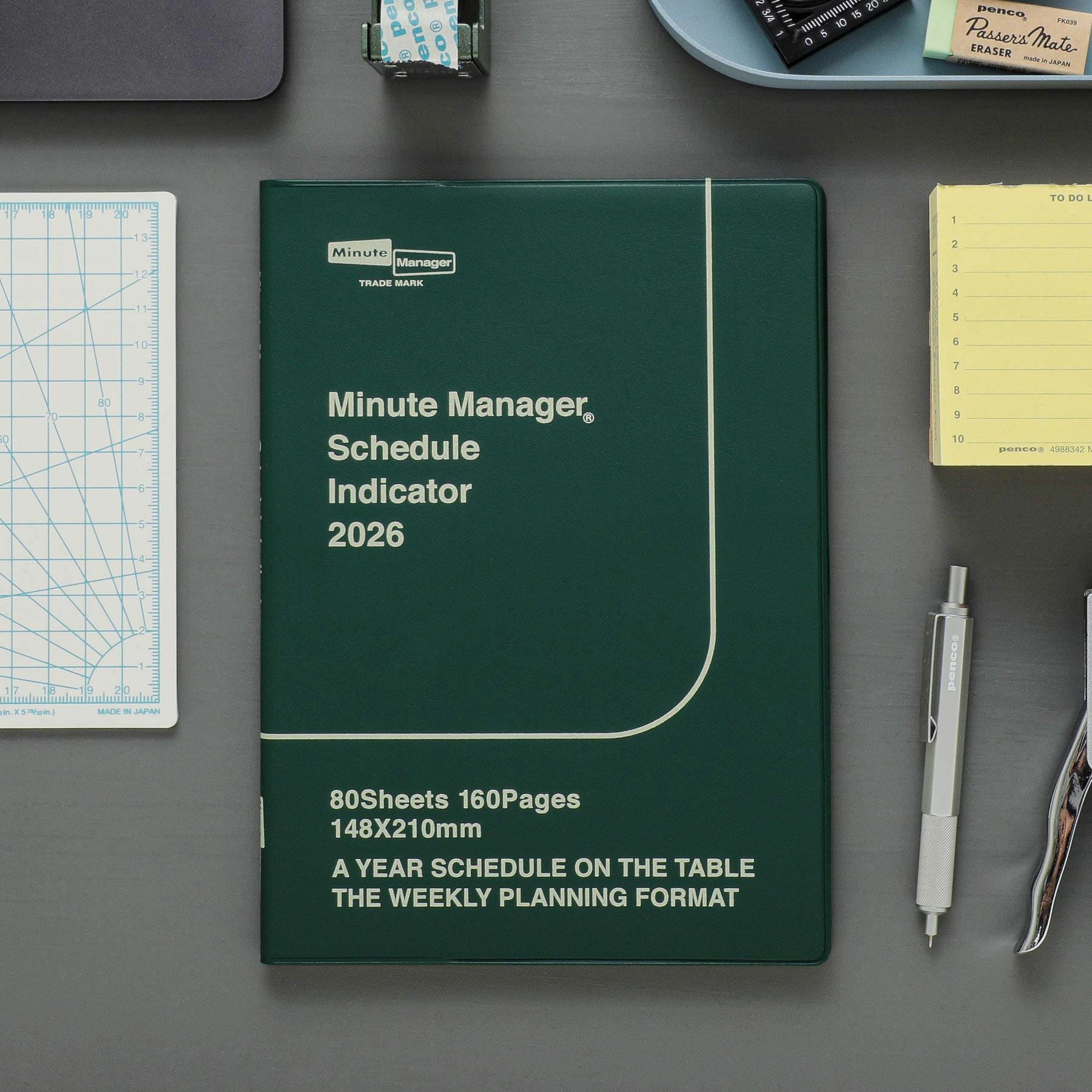 手帳 2026 ミニットマネージャー / A5 週間レフト / 2026年3月始まり