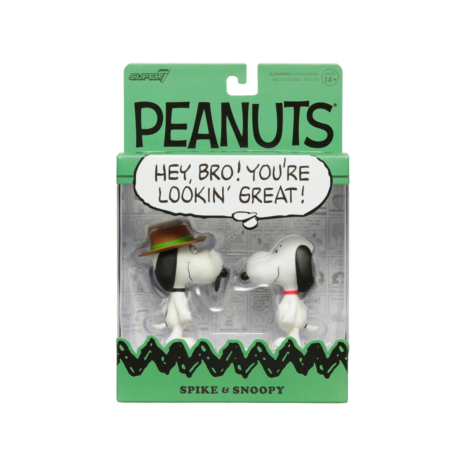 希少 チャムコレ テニス スヌーピー PEANUTS 【新品】 激レア スヌーピー＆スパイク リアクションフィギア Peanuts | Super7 入手困難 ストラップ