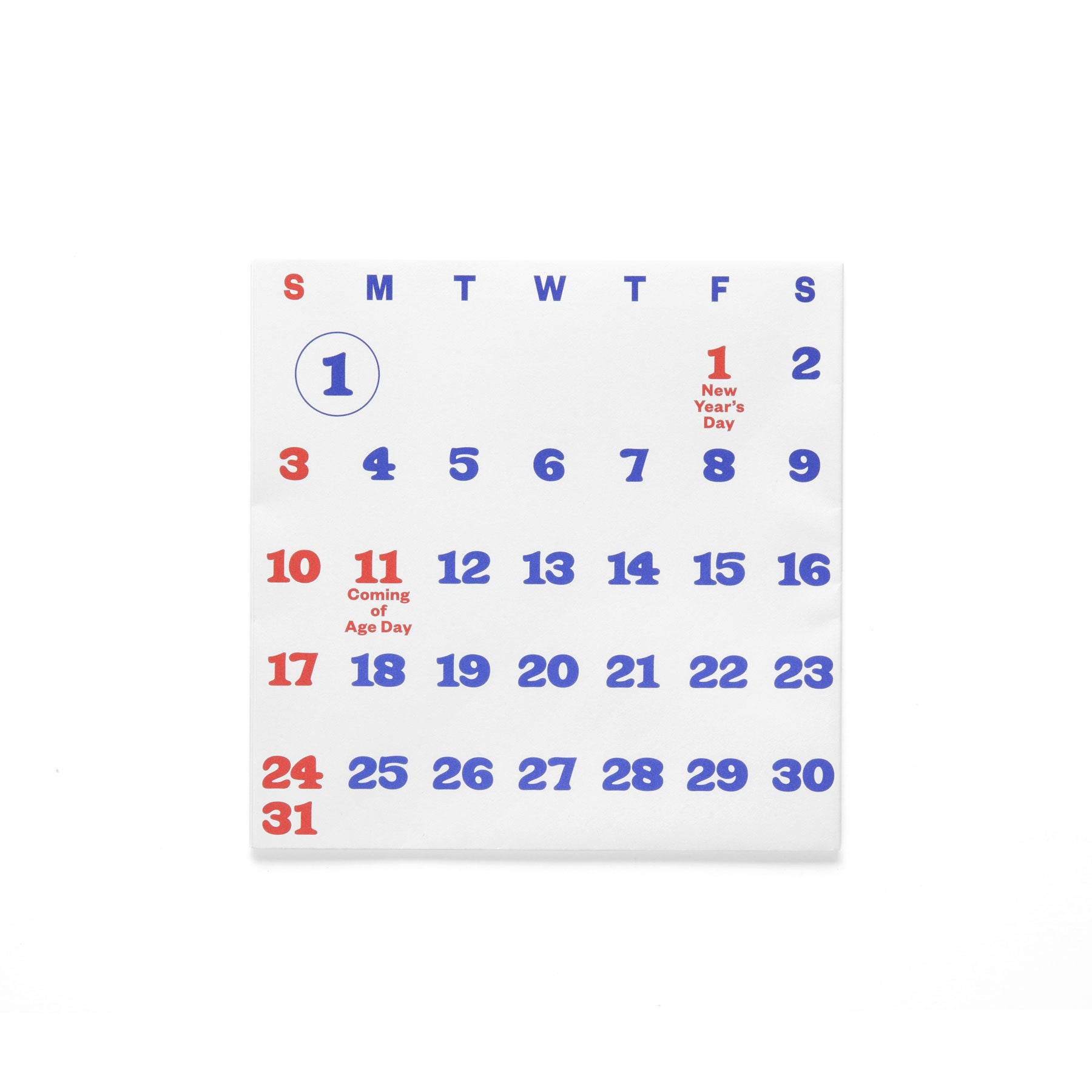 PAPIER LABO. 2027 Wall Calendar